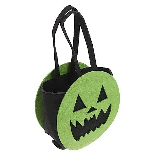 Produktbild: OFFSCH Halloween-Party-Geschenktüten große Süßigkeiten-Tragetasche mit Teufelskopf- Vlies-Beutel für Jungen und Mädchen