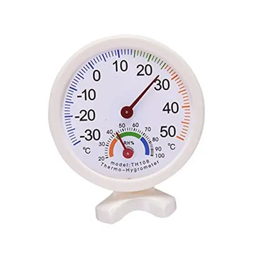 Produktbild: OFFSCH Mini Digital Hygrometer Feuchtigkeitsmessgerät Genaue Temperatur Und Feuchtigkeitsanzeige Weiß