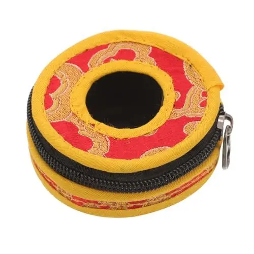 Produktbild: OFFSCH Finger Becken Glocke Tasche Zipper 7 5 Cm Durchmesser Scratch Handgemachte Elegante Glocke Lagerung