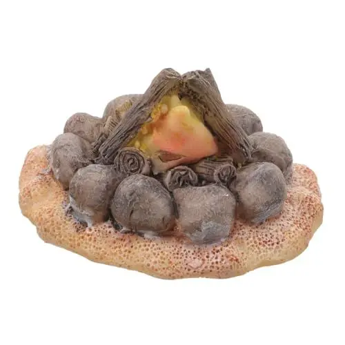 Produktbild: OFFSCH Harz DIY kleine Ornamente Lagerfeuer Feuer Haufen Garten Ornamente Mikro Landschaft Landschaftsbau Requisiten Urlaub Dekoration handgemachte DIY Zubehör Miniaturmodell Feuermodell