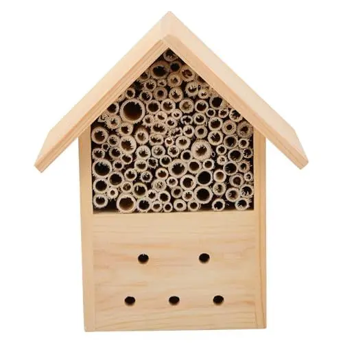Produktbild: OFFSCH Aus Für Garten Bienenhäuser Holzhaus Gartenhaus Bee Haus Bee Hotel Außenhaus Bienengeschenk