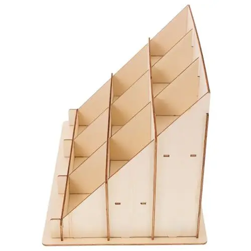 Produktbild: OFFSCH Kartenständer Aus Holz Ausstellungsregale Namenskartenständer Kartenhalter Ständer Kartenständer Kartenhalter Für Schreibtisch Broschürenständer Visitenkartenhalter