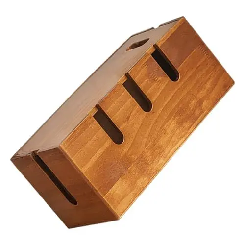 Produktbild: OFFSCH Kabelbox-organizer – Holz Aufbewahrungsbox Kabelversteck Für Den Schreibtisch Kabel-organizer Telefonkabel-organizer