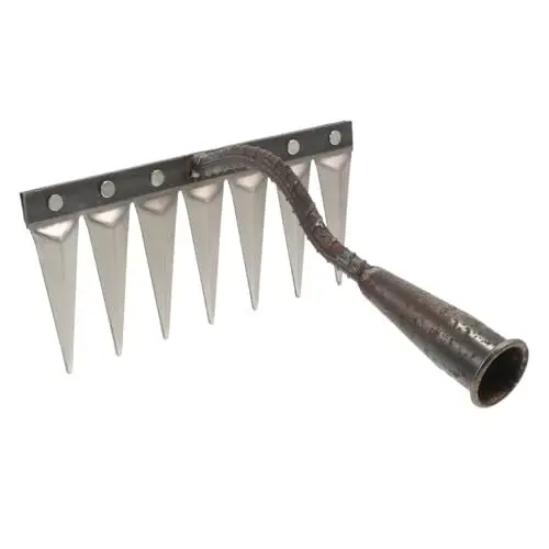 Produktbild: OFFSCH Kleiner Rechen Kleine Rechen Für Gartenbeete Handrechen Gartengerät Gartenrechen Für Die Gartenarbeit Pflanz Rechen Kleiner Gartenrechen Rechen Für Rasen Handkultivator Stahl