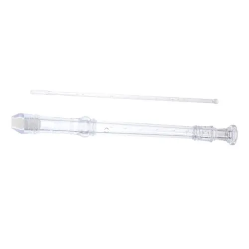 Produktbild: OFFSCH 8loch Dur Blockflöte Abs Mit Reinigungsstick Benutzerhandbuch Für Musikanfänger Transparentes Design Langlebig Und Anwendung