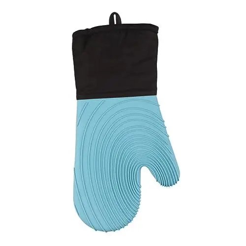 Produktbild: OFFSCH Hochwertige Ofenhandschuhe Aus Silikon Hitzebeständig Küchenhandschuh Weiches Baumwollfutter Verhindert Verbrennungen Durch Dampf Einfach Zu Verwenden 2er-Set