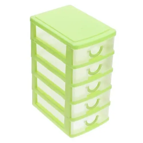 Produktbild: OFFSCH Schreibtisch-organizer Mit Schublade, 5 Ebenen, Schreibtisch-aufbewahrung, Organizer, Kunststoff, Mini-schreibtisch-schublade Für Kleinigkeiten, Transparentes Schreibtisch-zubehör