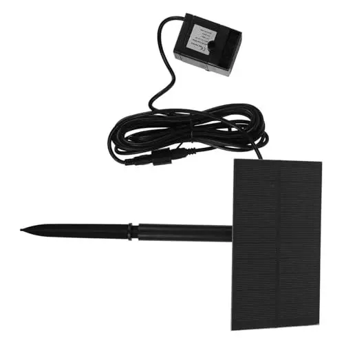 Produktbild: OFFSCH Schwarze Springbrunnenpumpe Mit Panel Springbrunnenpumpe Für Teiche Solar Vogelbadbrunnen Pp Gartenbrunnen Im Freien