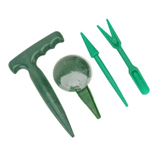 Produktbild: OFFSCH Gartengeräte-Set 3-teilig Inkl Spender Für Umpflanzwerkzeuge Aus Kunststoff Für Die Gartenarbeit