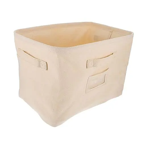 Produktbild: OFFSCH Faltbare Wäschekörbe Aus Baumwollstoff Aufbewahrungsboxen Für Kleidung Organizer Multifunktional Für Wohnheim Home Office