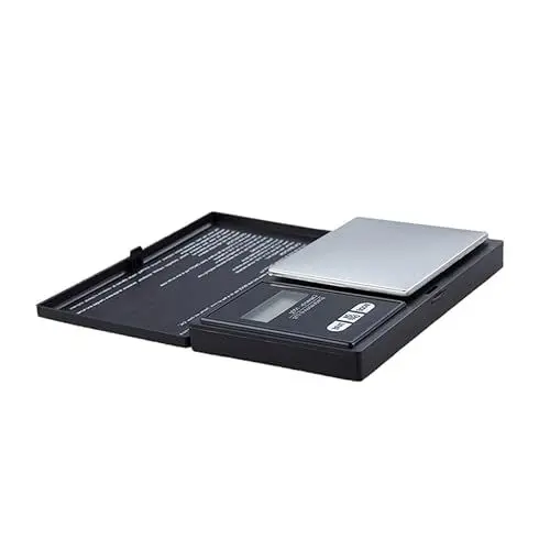 Produktbild: OFFSCH Ultradünne Digitale Küchenwaage Tragbare Elektronische Waage Mit Großem Display Multifunktional Und Leicht Zu Reinigen Für Teeblätter Lebensmittel Schmuck Schwarz