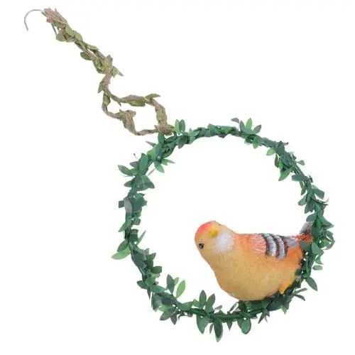 Produktbild: OFFSCH Garten Vogel Skulptur Outdoor Decor Ornament Elegante Hängen Vogel Kranz Für Home Terrasse