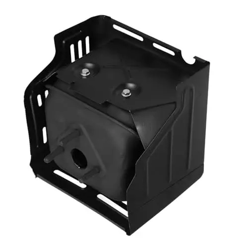 Produktbild: OFFSCH für Rasenmäher Zubehör für Aufsitzrasenmäher für Schiebemäher leiser Auspuff für Generator Traktorschalldämpfer rasenmäher teile Eisen Black