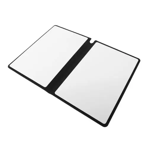 Produktbild: OFFSCH tragbares Whiteboard das Notebook notizbuch notebooks write schreibutensilien Whiteboard trocken abwischbar klein trocken abwischbare Schreibtischunterlage Büroplantafel Pu Grey