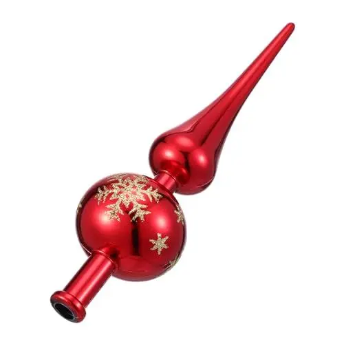 Produktbild: OFFSCH Festliche Weihnachtsbaumspitze mit Pailletten Weihnachtsbaum-Dekoration Weihnachtspartys Urlaubsdekor