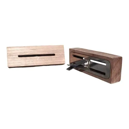 Produktbild: OGF® WoodScent Hölzerner Auto-Luftzerstäuber mit Duft für lange Erfrischung, minimalistisches Design, Auto-Lufterfrischer, elegantes Auto-Parfüm (1xHolzdiffusor, 1xDuft Santalholz und Früchte)