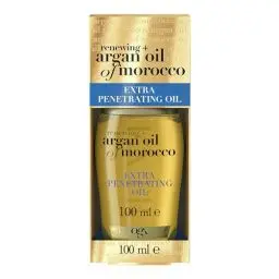 Produktbild: OGX Argan Oil of Morocco Extra Penetrating Oil (100 ml),feuchtigkeitsspendendes Haaröl Serum mit Arganöl aus Marokko, besonders intensiv pflegendes Haarpflege Öl für trockenes, sprödes Haar