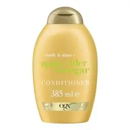 Produktbild: OGX Clarify & Shine Apple Cider Vinegar Conditioner (385 ml), pflegende & klärende Haarspülung mit Apfelessig, sanfte Haarpflege Spülung, sulfatfrei