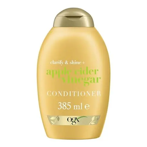 Produktbild: OGX Clarify & Shine Apple Cider Vinegar Conditioner (385 ml), pflegende & klärende Haarspülung mit Apfelessig, sanfte Haarpflege Spülung, sulfatfrei