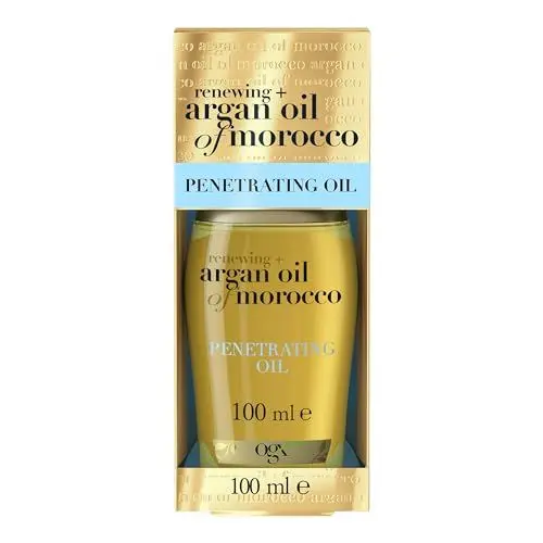 Produktbild: OGX Renewing + Argan Oil of Morocco Penetrating Oil (100 ml), intensives Haaröl mit Arganöl aus Marokko, Haarpflege Öl ohne Silikone, Sulfate und Parabene