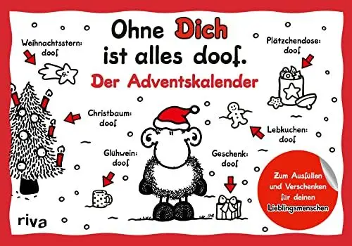 Produktbild: Ohne Dich ist alles doof – Der Adventskalender: Zum Ausfüllen und Verschenken für deinen Lieblingsmenschen. Das perfekte Geschenk