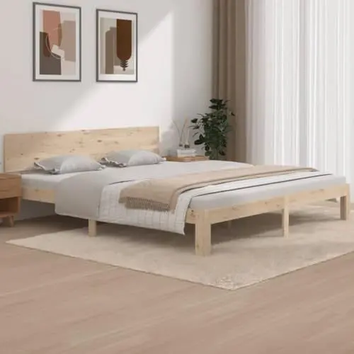 Produktbild: OHOOWOO Massivholzbett 180x200 cm,