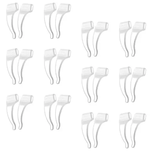Produktbild: OHPHCALL 12 Paare Anti-rutsch-abdeckung Für Brillen Ohrbügel Für Sonnenbrillen Brillenkissen Antihalter Für Brillen Gummigriffe Für Brillen Anti-brillenhalter Brillenauflage Kieselgel Sanft