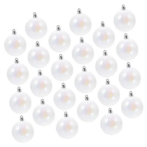 Produktbild: OHPHCALL Detaillierte Handwerkskunst Weihnachten 24 Stücke Set Dekorative Ornamente Für Baum Glatte Textur Festliche Weihnachten