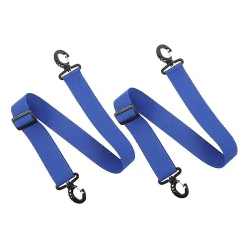 Produktbild: OHPHCALL 2st Skischuhriemen Befestigungsriemen Für Schlittschuhe Träger Für Outdoor-Skates Verstellbare Skiriemen Professionelle Skischuhleine Trageriemen Für Schlittschuhe Nylongewebe Blue
