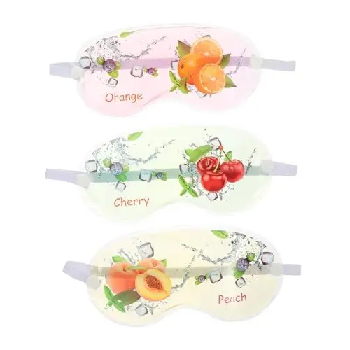 Produktbild: OHPHCALL 3St PVC-Eis beutel Augen maske schlafmaske travelit rennanzug kühlende Gel-Augenabdeckung Gel-Augenmasken verschleißfeste Augenmaske Büro Augenklappe