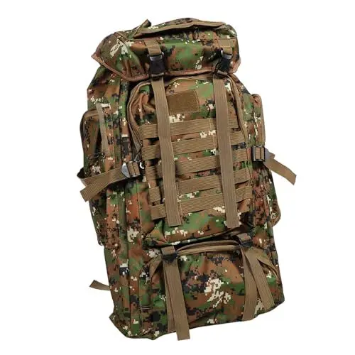 Produktbild: OHPHCALL Großer Rucksack Herren Wanderrucksack Tragbarer Campingrucksack