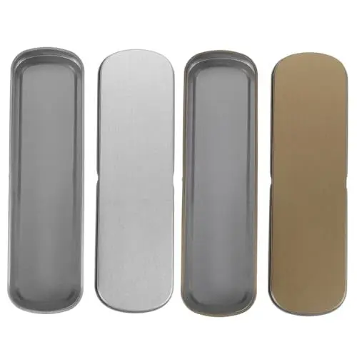 Produktbild: OHPHCALL Metall-schreibwarenbox-Set 2-teilig Stifteetui Einzelner Stifthalter Make-up-Pinsel-Organizer Gold/Silber