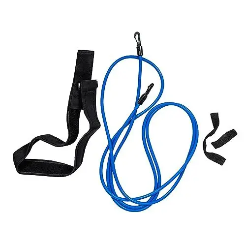 Produktbild: OHPHCALL Schwimmwiderstandsbänder Set Mit Schwimmgürtel Und Bungee Seil Für Effektives Schwimmtraining Einstellbare Schwimmtrainer Für Kraft Und Ausdauersteigerung Im Pool