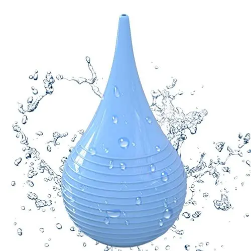 Produktbild: Ohrenspritze, 90ml Ohrenreiniger,Ohrenschmalzentferner Mit Saugnapf, Ohrenschmalz Entferner, Ohrendusche für Babys, Ohrenspitze Zur Sanften Reinigung Von Ohrenschmalz Durch Ohrenspülung, Blau Textur