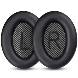 Produktbild: Ohrpolster für Bose QuietComfort 35 ii, Premium Ersatzpolster für Bose QuietComfort 35 (QC35) Kopfhörer, Ersatz Ohrkissen Kompatibel mit Bose QuietComfort 35 II QC35 II Over-Ear Headphones (Schwarz)