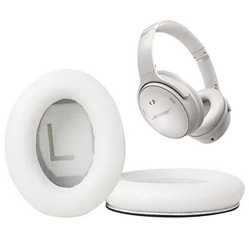 Produktbild: Ohrpolster für Bose QuietComfort 45 QC45 QC35 ii QC35 Professionelle Ohrpolster Kopfhörer Ohrpolster Ersatz mit Geräuschisolierung Memory Foam Weiß