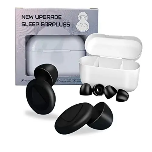 Produktbild: FQQF Ohrstöpsel Zum Schlafen,3D Earplugs,Weicher Schlaf Ohrenstöpsel, wiederverwendbarer Silikon Gehörschutz,Aufsätze in S/M/L,Reduzieren Schnarchgeräusche,Auch für Reisen & Konzentration