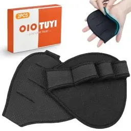Produktbild: OioTuyi 1 Paar Griffpolster für Klimmzüge und Krafttraining, Neopren Grip Pads für Fitness & Bodybuilding, Maximale Griffigkeit, Alternative zu Fitness Handschuhen