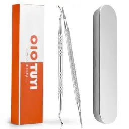 Produktbild: OioTuyi 2 Stück Professionelles Pediküre-Werkzeugset, Doppelseitiger Eckenheber und Nagelfeile aus Edelstahl für eingewachsene Zehennägel