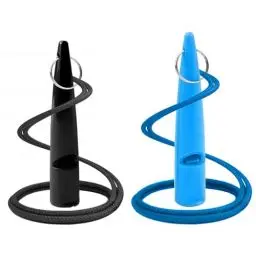 Produktbild: OioTuyi Professionelle Hundepfeife für Rückruf, Hochfrequenz Lautlos, Ideal für Hundeerziehung, Inklusive Pfeifenband(Schwarz+Blau)