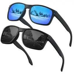 Produktbild: OJIRRU Polarisierte Sonnenbrille Herren Sonnenbrillen Rechteckig Männer Sonnen Brille Sport Angeln Autofahren mit UV400 Sunglasses Men