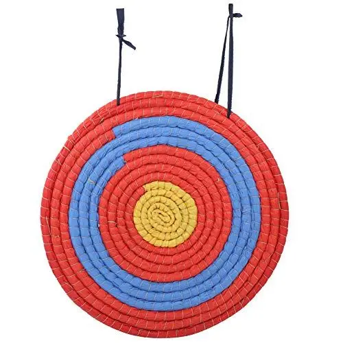 Produktbild: OKAT 10 cm Dickes antikes Stützpfeil-Bogenschießen-Ziel, Stroh-Bogenschießen-Ziel, für Arrows Hall Recreation Ground