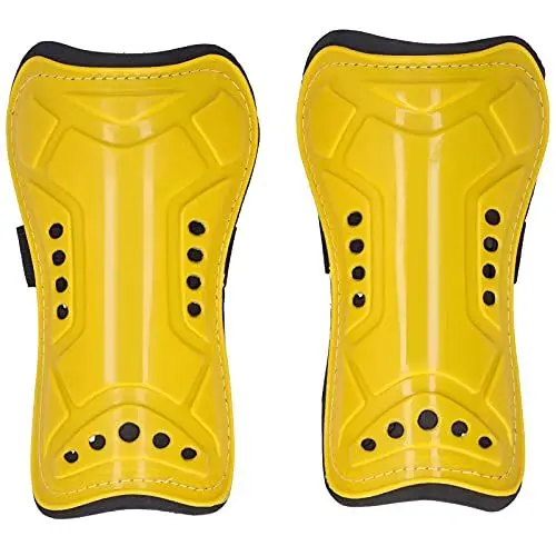 Produktbild: OKAT Fußball Schienbeinschoner, Schienbeinschoner Komfortabel mit Dämpfungsschaum für Outdoor-Sportarten(Gelb)
