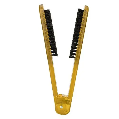 Produktbild: OKJHFD Haarglättungs-Sperrholzkamm, Glätteisen, antistatischer Styling-Kamm, Friseurwerkzeug für den professionellen Friseursalon zu Hause, Frauen und Männer (Gelb)