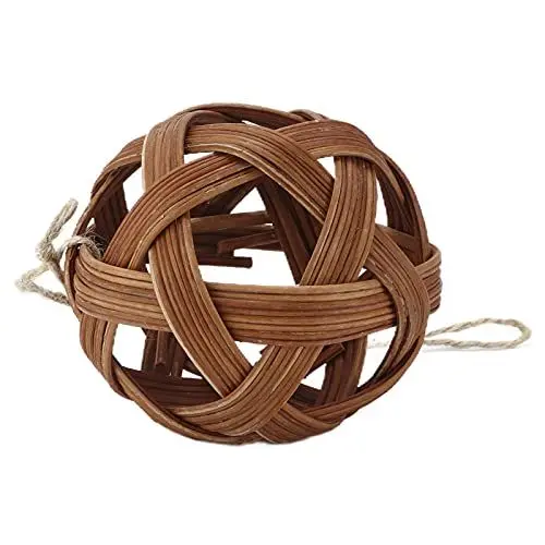 Produktbild: OKJHFD Rattan-Ballspielzeug, sicheres, umweltfreundliches Hamster-Kauspielzeug für Haustiere, Chinchilla, Meerschweinchen, Ratten, Kaninchen, Hamster, Rennmaus, Degu-Häschen