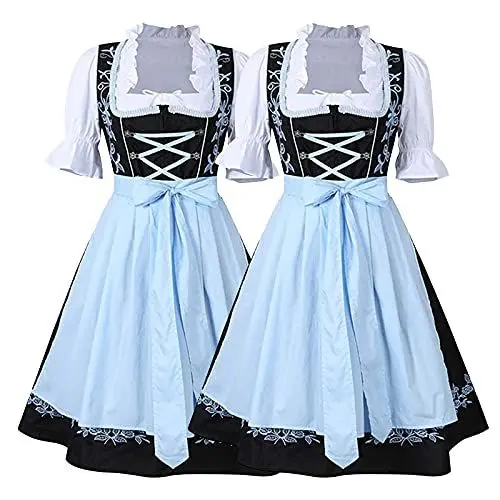 Produktbild: slip dirndl Damen midi schlicht reibung zerrissener Frau Dirndl dirndl 164 Teenager mä pink schwarz Damen dirndl lang große größe für ältere Damen dirndl blau Damen trachtenhut sale Angebote