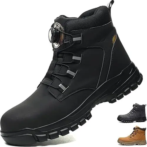 Produktbild: Business Schuhe Herren Damen Sicherheitsschuhe Barfußschuhe Herren Halbschuhe Herren Stiefel Herren Hoch Sicherheits Winterstiefel Herren Stiefel Herren Winter Wasserdicht Arbeitsschuhe Herren S3 Hoch