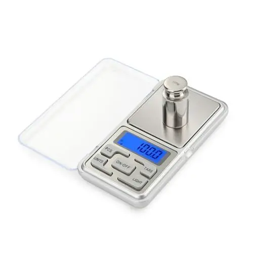 Produktbild: OKUMEYR 0,1 Gramm Präzisionswaage -Schmuckwaage elektronische Waage goldene Schmuckwaagen digitalwaage briefwaagen digitale schmuckwaage gramm digitale Paketwaage Silver