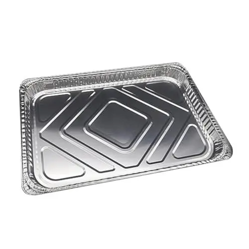 Produktbild: OKUMEYR Stabile Bbq-fettpfannen Aus Aluminiumfolie 10er-pack Einwegschalen Für Einfache Grillpflege