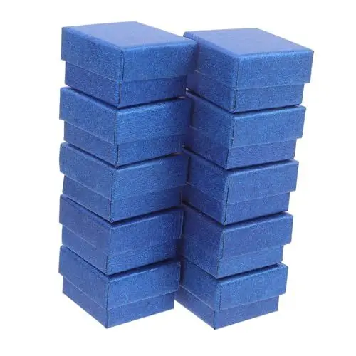 Produktbild: OKUMEYR 10 Stück Kartons Schmuckkästchen Ringschachtel schmuckschatulle Schmuckkoffer Schmuckbehälter schmuckkasten für Schmuck Schmuck-Organizer Schmuckständer Papier